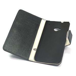 Bild von Premium Bookstyle BLACK für  HTC One