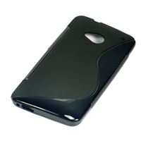 Εικόνα της S-CURVE, TPU-Case für  HTC One, BLACK