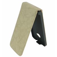 Obrazek Vintage Flipstyle CREME Ledertasche für  HTC One