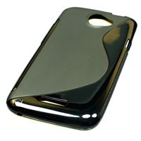 Εικόνα της S-CURVE, TPU-Case für  HTC One X / One X+ / One XL, BLACK