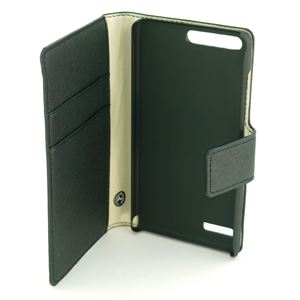 Bild von Premium Bookstyle BLACK für  Huawei Ascend G6
