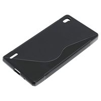 Immagine di S-CURVE, TPU-Case für  Huawei Ascend P7, BLACK