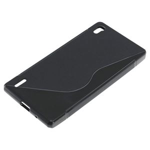 Immagine di S-CURVE, TPU-Case für  Huawei Ascend P7, BLACK