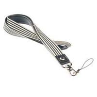 Bild von Krusell Designer Neckstrap / Umhängeband BREEZE -BLACK / WHITE