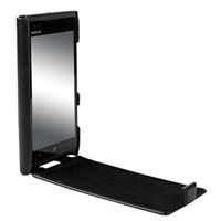 Bild von Krusell-Tasche SlimCover BLACK für  Nokia Lumia 900, Flipstyle mit Displayschutz