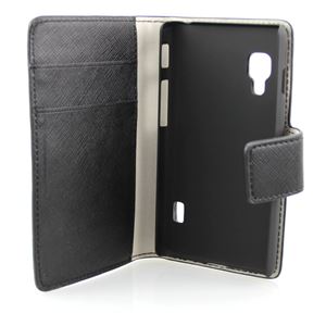 Bild von Premium Bookstyle BLACK für  LG E455 Optimus L5 II Dual