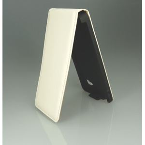 Bild von Premium Flipstyle, WHITE, Ledertasche für  LG P880 Optimus 4X HD