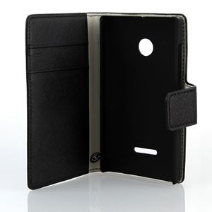 Bild von Premium Bookstyle BLACK für  Microsoft Lumia 435