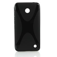 Obrazek TPU-Case, X-Design, BLACK, für  Nokia Lumia 630 / Lumia 630 Dual / Lumia 635