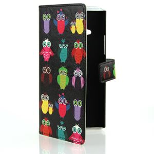 Bild von Premium Bookstyle OWL BLACK für  Nokia Lumia 730 / Lumia 730 Dual Sim
