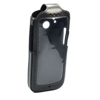 Bild von Ledertasche TurnLine, BLACK für  Samsung C3350, mit Dreh-Gürtelclip