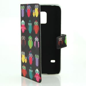 Bild von Premium Bookstyle OWL BLACK für  Samsung SM-G800 Galaxy S5 Mini
