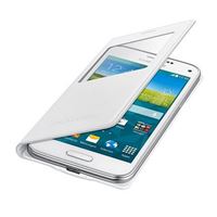 Εικόνα της S-View Cover METALLIC WHITE für  Samsung SM-G800 Galaxy S5 Mini, EF-CG800BWEGWW