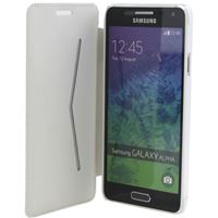 Bild von Dolce Vita Book-Line WHITE, Ledertasche für  Samsung SM-G850F Galaxy Alpha