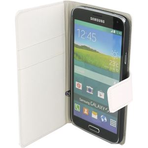 Bild von Premium Bookstyle WHITE für  Samsung SM-G900 Galaxy S5 / SM-G901F Galaxy S5 Plus