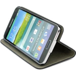 Bild von Premium Bookstyle BLACK für  Samsung SM-G900 Galaxy S5 / SM-G901F Galaxy S5 Plus, mit Standfunktion