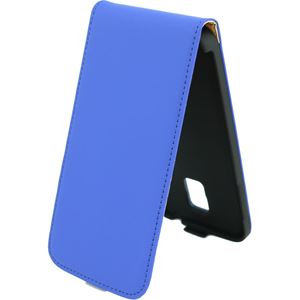 Bild von Premium Flipstyle, BLUE, Ledertasche für  Samsung SM-G900 Galaxy S5 / SM-G901F Galaxy S5 Plus