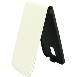 Bild von Premium Flipstyle, WHITE, Ledertasche für  Samsung SM-G900 Galaxy S5 / SM-G901F Galaxy S5 Plus