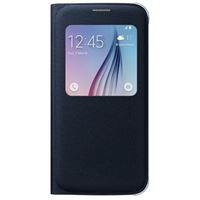 Εικόνα της S-View Cover BLACK für  Samsung SM-G920F Galaxy S6, EF-CG920BBEGWW (Fabric)
