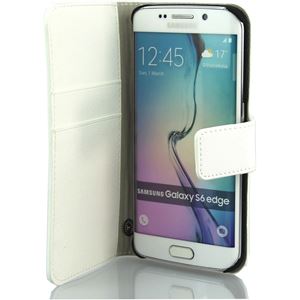 Bild von Premium Bookstyle WHITE für  Samsung SM-G925F Galaxy S6 Edge