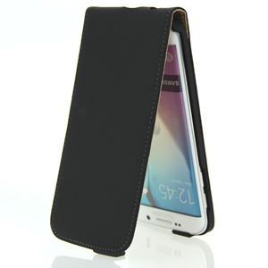 Immagine di Premium Flipstyle, BLACK, Ledertasche für  Samsung SM-G925F Galaxy S6 Edge