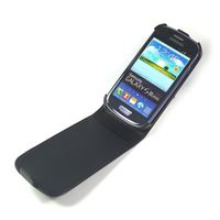 Bild von Dolce Vita Flipstyle BLACK, Ledertasche für  Samsung i8190 Galaxy S3 Mini / i8200 Galaxy S3 Mini Value Edition