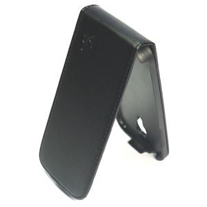 Bild von Dolce Vita Flipstyle BLACK, Ledertasche für  Samsung i9190 Galaxy S4 Mini / i9195 Galaxy S4 Mini