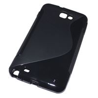 Εικόνα της S-CURVE, TPU-Case für  Samsung Galaxy Note N7000, BLACK