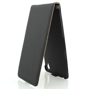 Bild von Premium Flipstyle, BLACK, Ledertasche für  Sony Xperia Z3