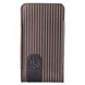 Picture of Bugatti TwinCase STRIPED BROWN  für T-MOBILE Pulse , Material: Kalbsleder