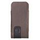 Picture of Bugatti TwinCase STRIPED BROWN  für TELME C140 , Material: Kalbsleder