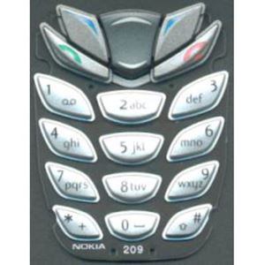 Εικόνα της Tastaturmatte SILVER für Nokia 6510