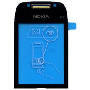 Bild von Displayscheibe BLACK für  Nokia E75
