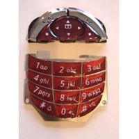 Εικόνα της Tastaturmatte RUBIN RED, für Siemens SL55 - für Oberschale RUBIN RED - 2-teilig