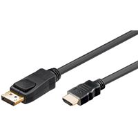 Resim Displayport auf HDMI Kabel, 1 Meter, DP Stecker auf HDMI Stecker A