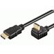 Изображение HDMI Kabel 2 Meter, HiSpeed with Ethernet, Stecker A auf Stecker A (90 Grad)