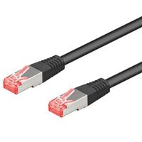 Εικόνα της Patchkabel 0,25 Meter, CAT 6 S/FTP (PIMF) , BLACK - Geeignet für Netzwerk, ADSL und ISDN