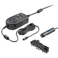 Bild von 12-16V DC Universal Notebook-Netzteil / Ausgang: 15-24 V DC 8500 mA (150W) mit 14 Adapterstecker (inkl. 2 Dell Stecker)