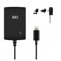 Afbeelding van Ladegerät 230V für  Apple iPad 4 / iPad Air / iPad Air 2 / iPad Mini / iPad Mini 2 Retina / iPad Mini 3, iGO, PS00342-0002 (Inklusive EU/UK/US Steckdosenadapter!)