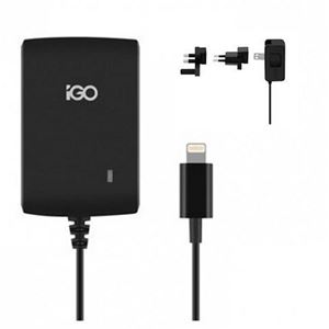 Picture of Ladegerät 230V für  Apple iPad 4 / iPad Air / iPad Air 2 / iPad Mini / iPad Mini 2 Retina / iPad Mini 3, iGO, PS00342-0002 (Inklusive EU/UK/US Steckdosenadapter!)