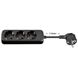 Immagine di Steckdosenleiste, 3 Meter, 3x Schuko, BLACK