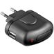 Immagine di Ladegerät / Adapter 230V auf 1x USB, 1A, BLACK