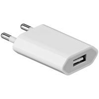 Immagine di Ladegerät / Adapter SMALL 230V auf 1x USB, 1A, WHITE