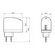 Immagine di Ladegerät / Adapter 230V auf 1x USB, 1A, WHITE