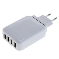 Immagine di Ladegerät / Multi-Adapter 230V auf 4x USB, 4,2A ,WHITE