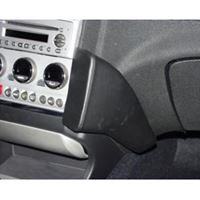 Resim Telefon-Konsole für Alfa Romeo 156, ab Bj. 02-, BLACK, Echtleder