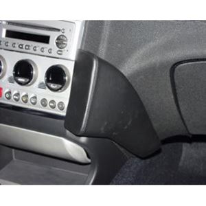 Resim Telefon-Konsole für Alfa Romeo 156, ab Bj. 02-, BLACK, Echtleder