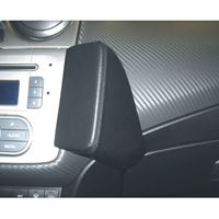 Resim Telefon-Konsole für Alfa Romeo Mito, ab Bj. 2008-, BLACK, Echtleder