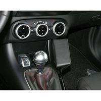 Resim Telefon-Konsole für Alfa Romeo Giulietta, ab Bj. 2010-, BLACK, Echtleder