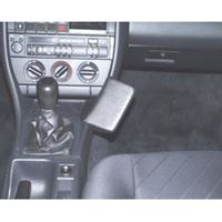 Resim Telefon-Konsole für Audi A6, ab Bj. 91-97, BLACK, Kunstleder